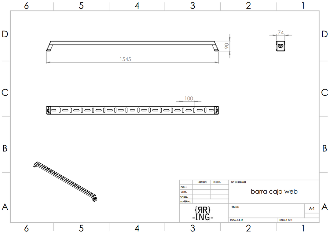 Barras de Carga Reforzadas – Acero - Ford Ranger T9 (2023+)